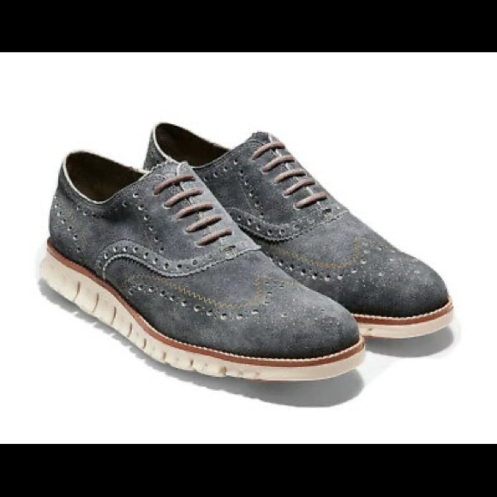 Cole Haan Zerogrand Boy’s Suede Oxford Shoes